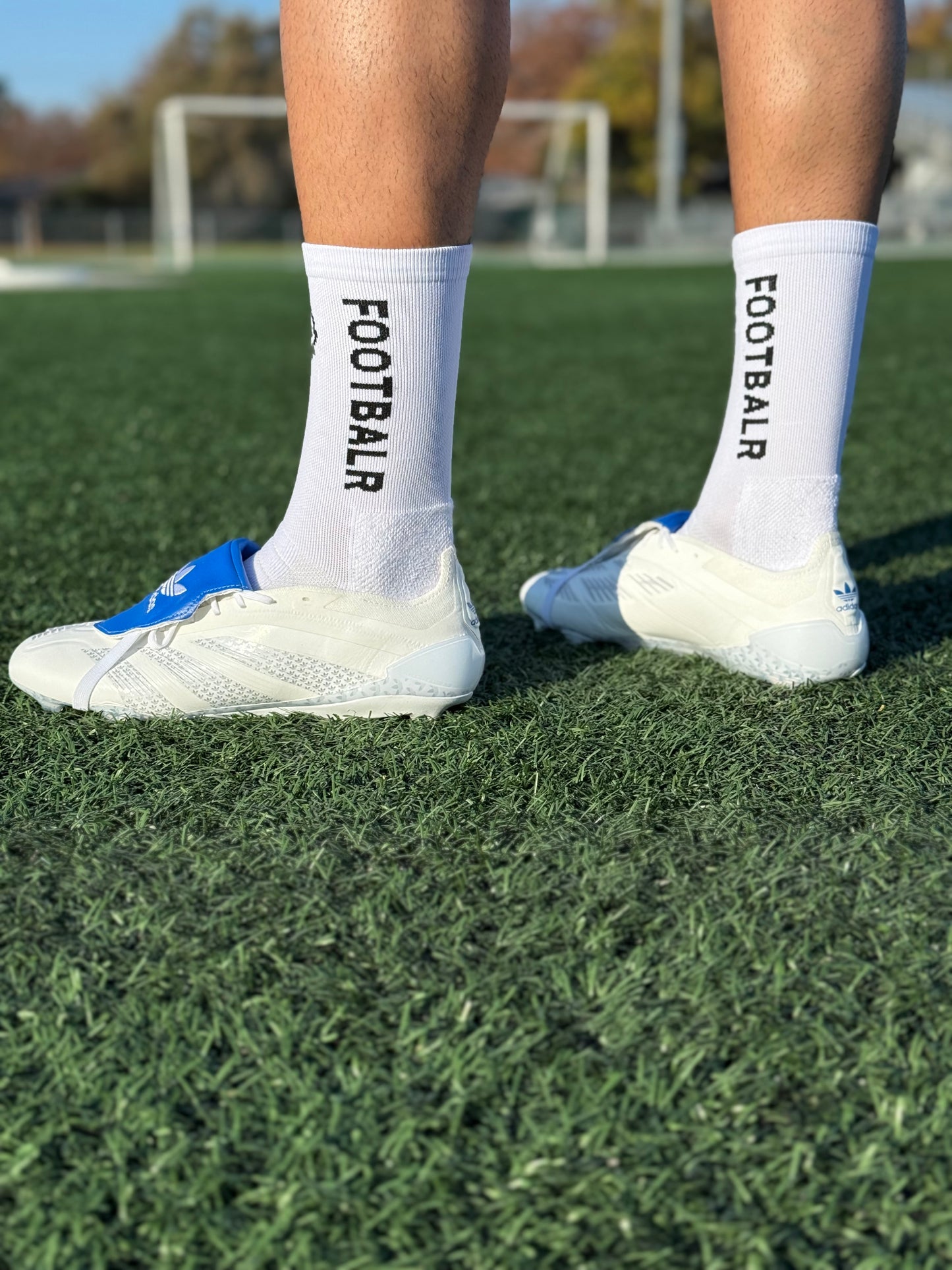 Footbalr Super Grip Sock (White)