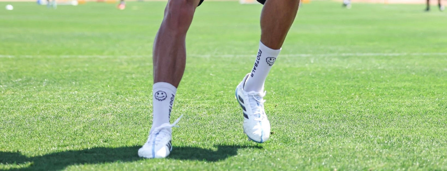 Footbalr Grip Sock (White)